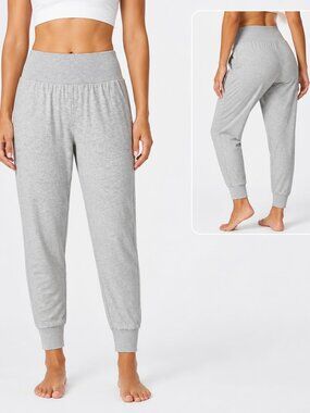 Nike Yoga Dri-FIT 7/8 Joggers Gray M  Flow Hyper Mid Rise Athleisure Sweatpants